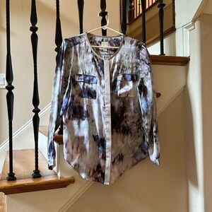 Silky blouse top